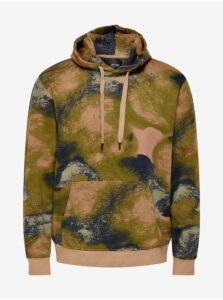 Beige-Green Patterned Hoodie ONLY & SONS