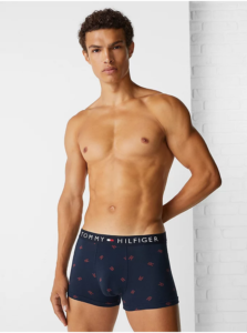 Dark blue Mens Patterned Boxers Tommy