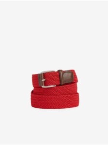 Geox Red Men's Belt with Leather