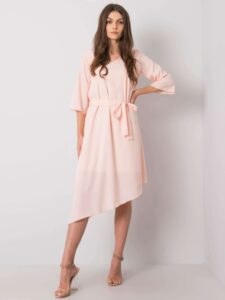 Light pink asymmetrical dress
