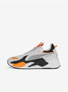 Orange and White Mens Sneakers Puma