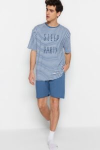 Trendyol Pajama Set - Navy blue