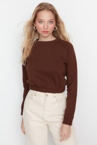 Trendyol Sweatshirt - Brown -