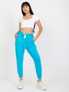 Basic blue sweatpants with