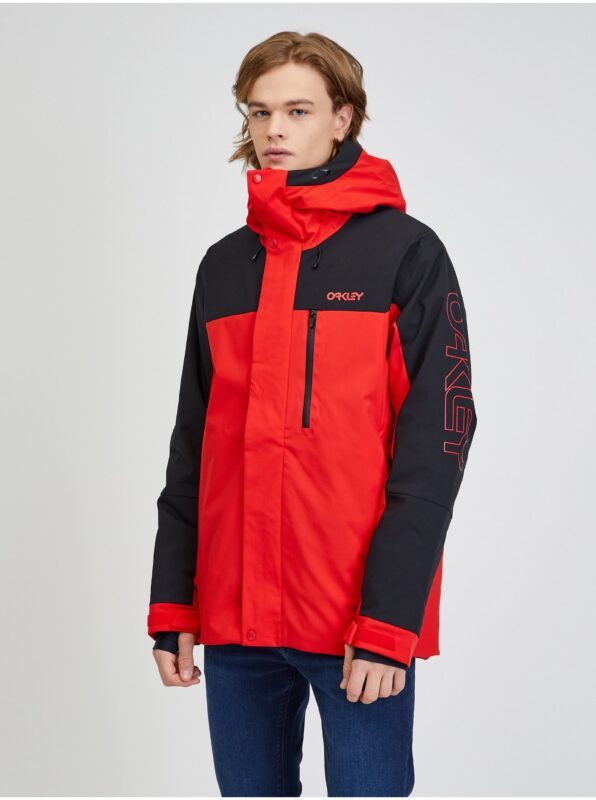 Black-Red Mens Ski Jacket Oakley