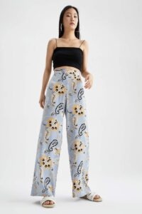DEFACTO High Waisted Printed