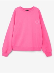Dark Pink Girl Oversize Sweatshirt name