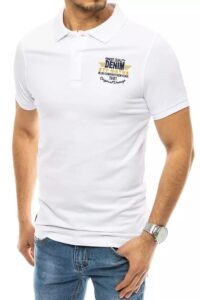 Polo shirt with white