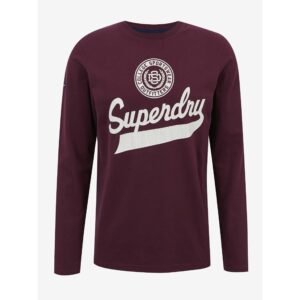 Superdry T-Shirt Script Style Col Ls