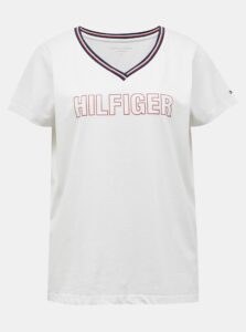 White Women's T-Shirt with Tommy Hilfiger