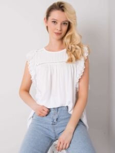 White blouse with short