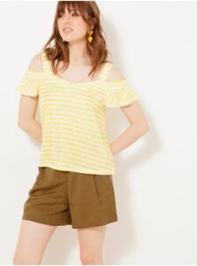 Yellow Striped T-Shirt CAMAIEU