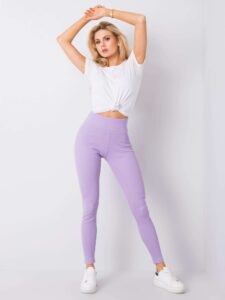 Basic leggings with purple