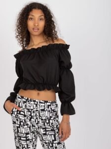 Black Spanish Blouse with Long