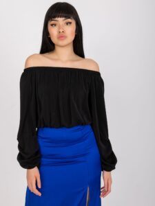 Black blouse of one size with