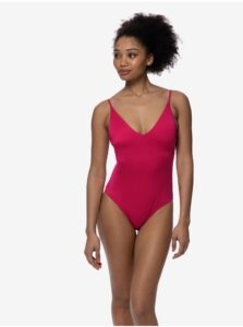 Dark pink women's one-piece swimwear DORINA