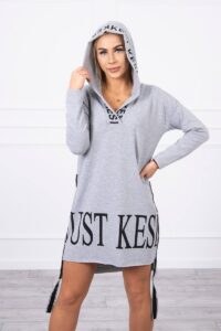 Dress with hood and