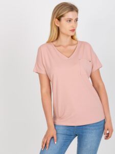 Dusty pink T-shirt plus sizes