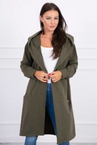 Hooded cape oversize