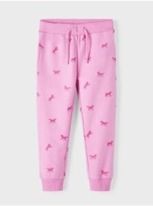 Pink girls' sweatpants name it