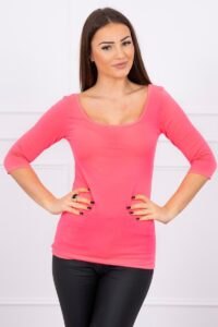 Pink neon blouse with