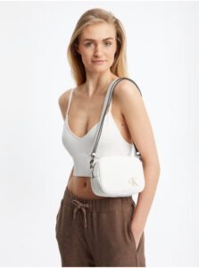 White Women's Crossbody Handbag Calvin Klein
