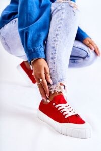 Women's Sneakers on the Red