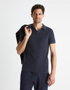 Celio Knitted T-shirt Bewashed
