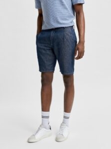 Dark Blue Chino Shorts Selected Homme