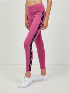 Dark pink brindle leggings with guess