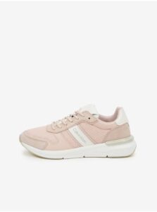 Light Pink Women's Leather Sneakers Calvin