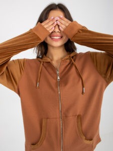 Light brown sweatshirt with