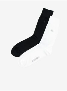 Set of two pairs of men's socks in white