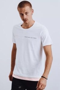 White men's T-shirt Dstreet