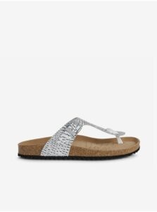 Women's Leather Slippers in Geox Brionia
