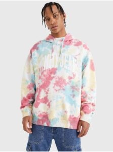 Blue-White Men's Patterned Hoodie Tommy