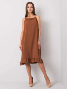 Casual brown sundress