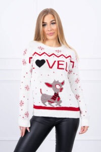 Christmas sweater with ecru
