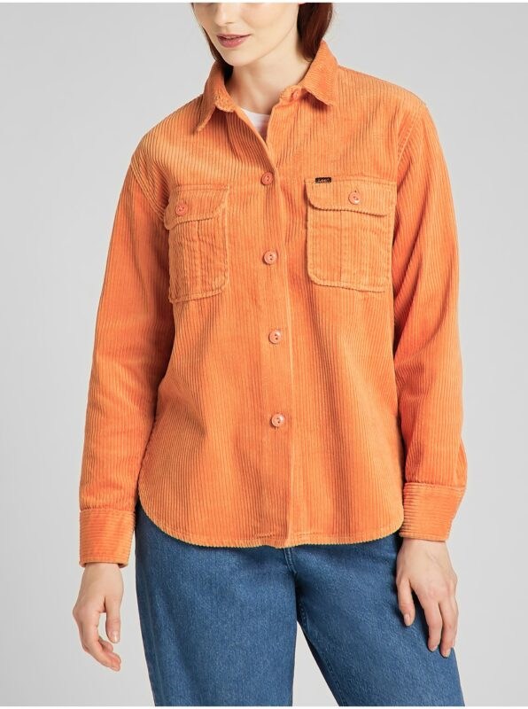 Orange Women's Corduroy Shirt Lee