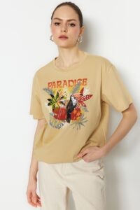 Trendyol T-Shirt - Beige