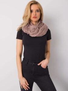 Women's brown scarf with