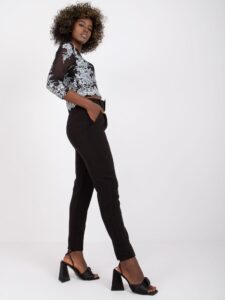 Women's trousers with elastic waistband