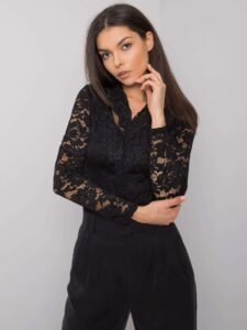Black elegant lace blouse Lancaster