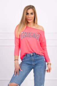 Blouse with Chicago pink