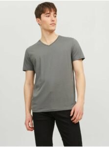 Grey Mens Basic T-Shirt Jack &