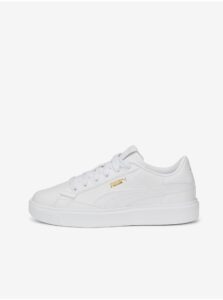 Puma White Women's Leather Sneakers