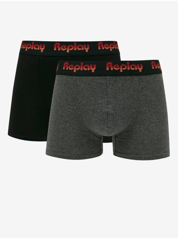 Set of two men's boxers in black and