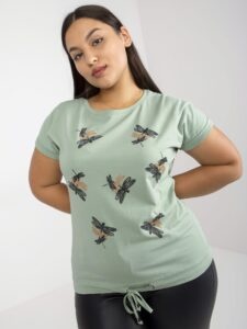 T-shirt with pistachio print
