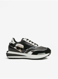 Women's White and Black Sneakers KARL LAGERFELD ZONE