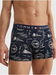 Dark blue Mens Patterned Boxers Tommy